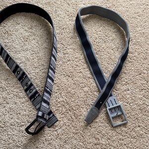 Stylish Black and Gray Belt / Versatile Gray or Navy and Gray Belt Men